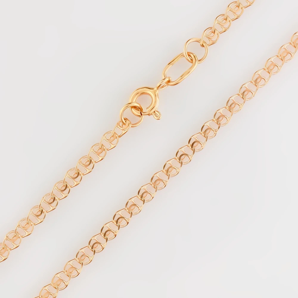 Цепь из красного золота 585 пробы