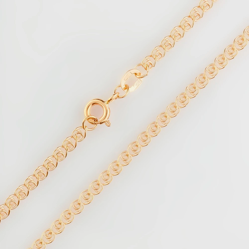 Цепь из красного золота 585 пробы