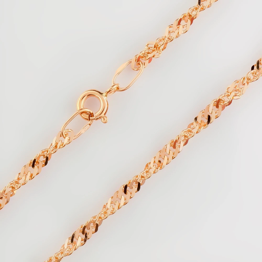 Цепь из красного золота 585 пробы