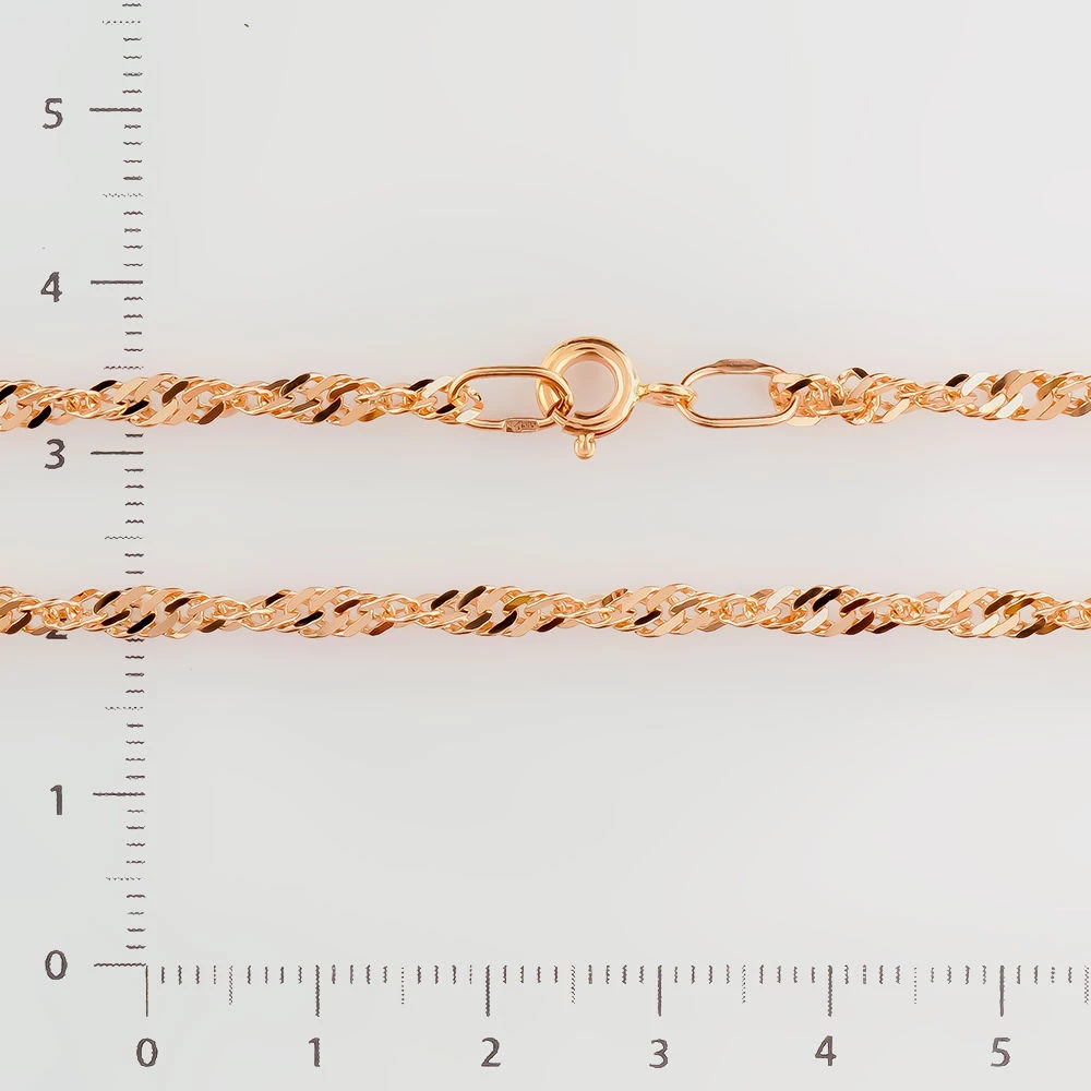 Цепь из красного золота 585 пробы