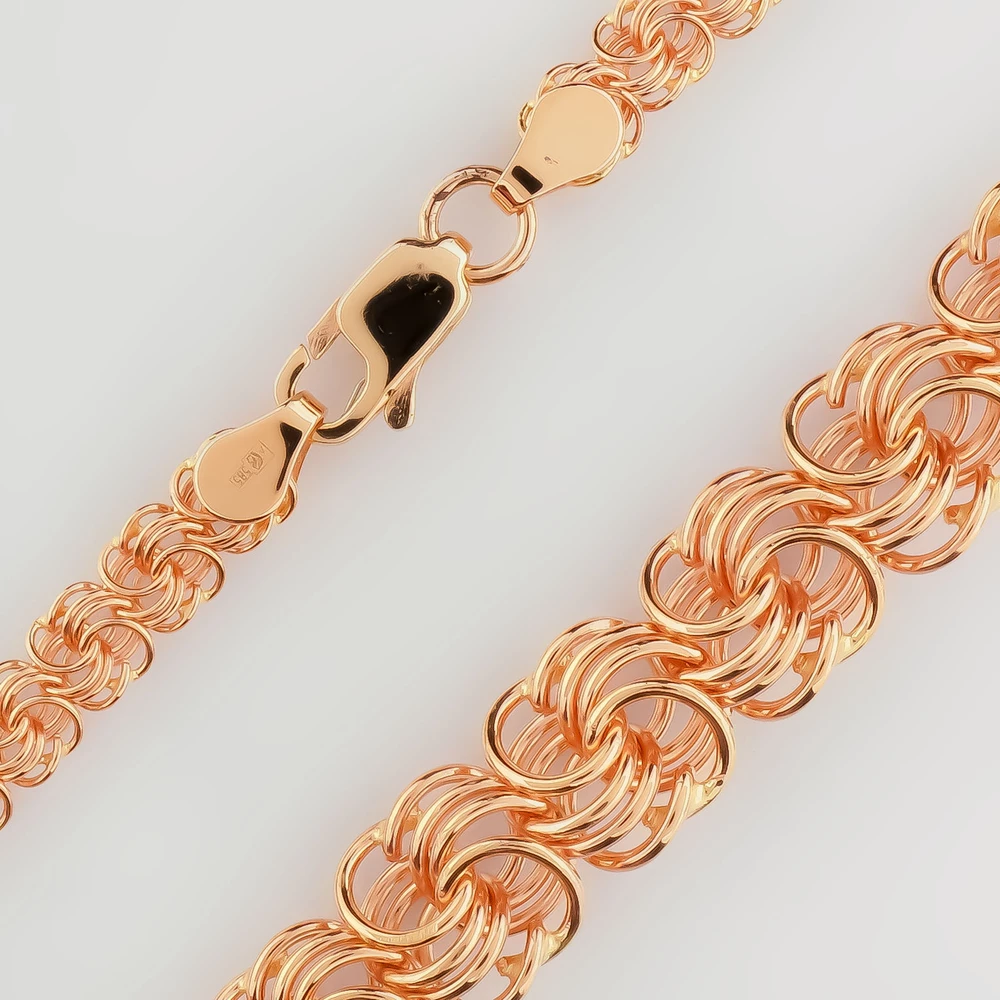 Цепь из красного золота 585 пробы