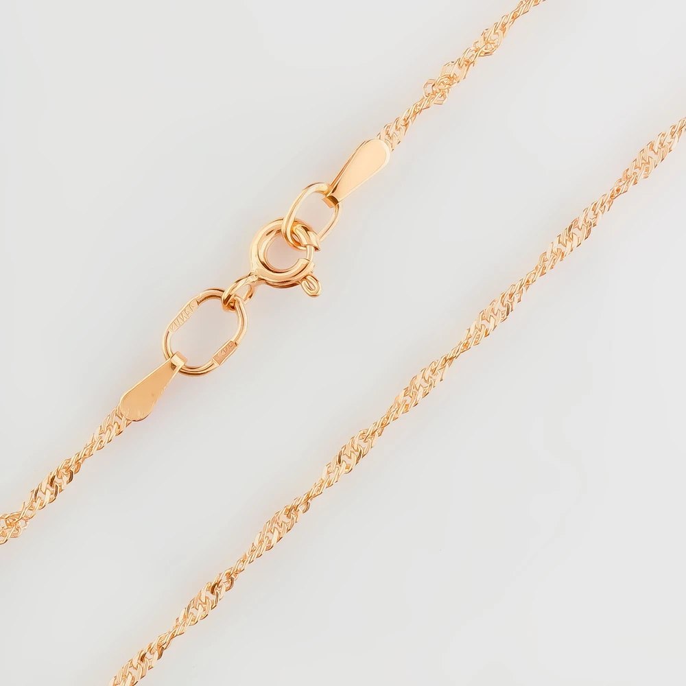 Цепь из красного золота 585 пробы