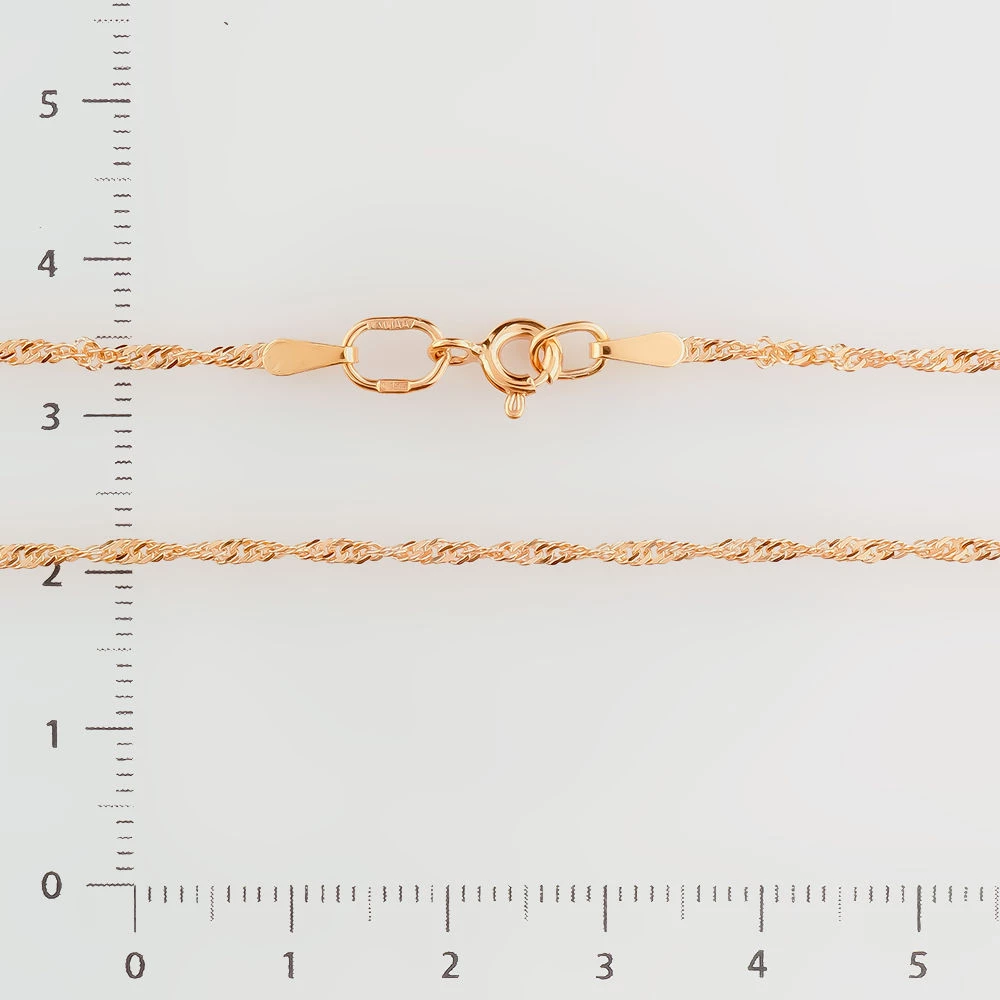 Цепь из красного золота 585 пробы