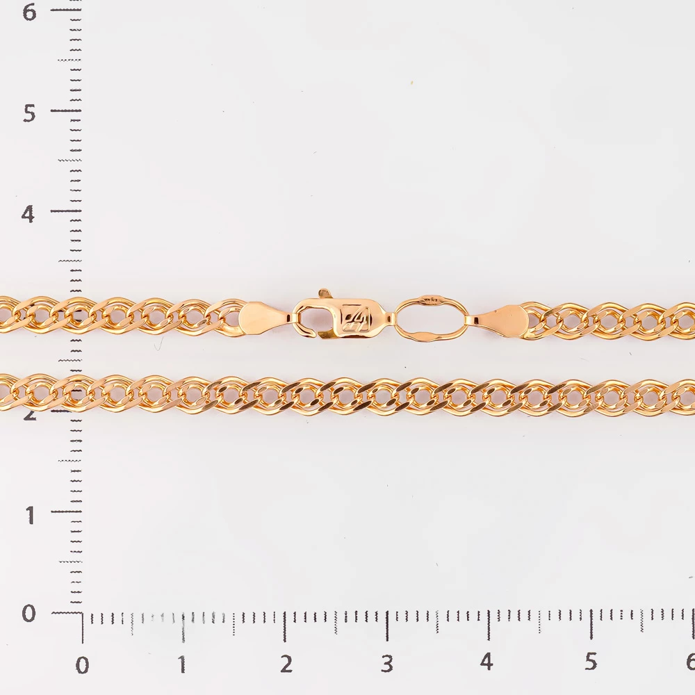 Цепь из красного золота 585 пробы