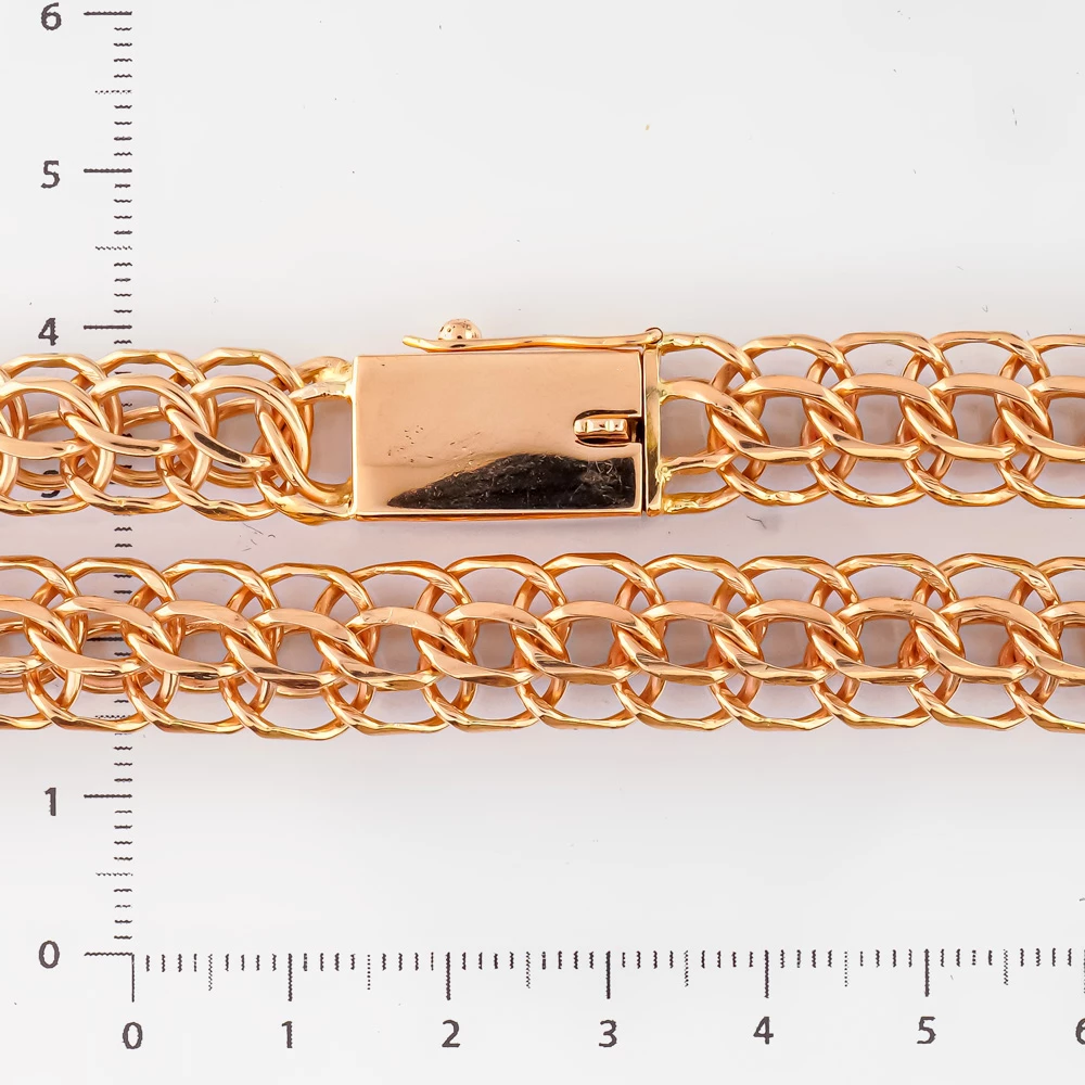 Цепь из красного золота 585 пробы