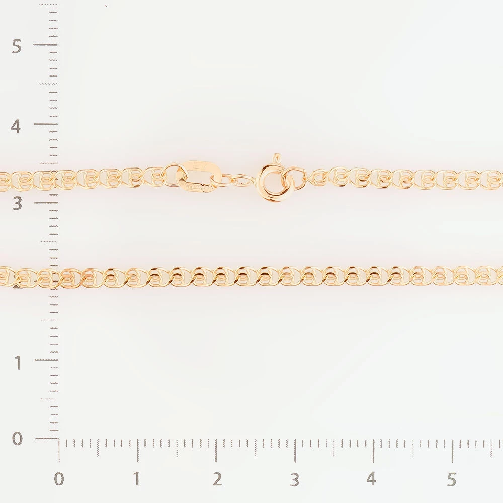 Цепь из красного золота 585 пробы