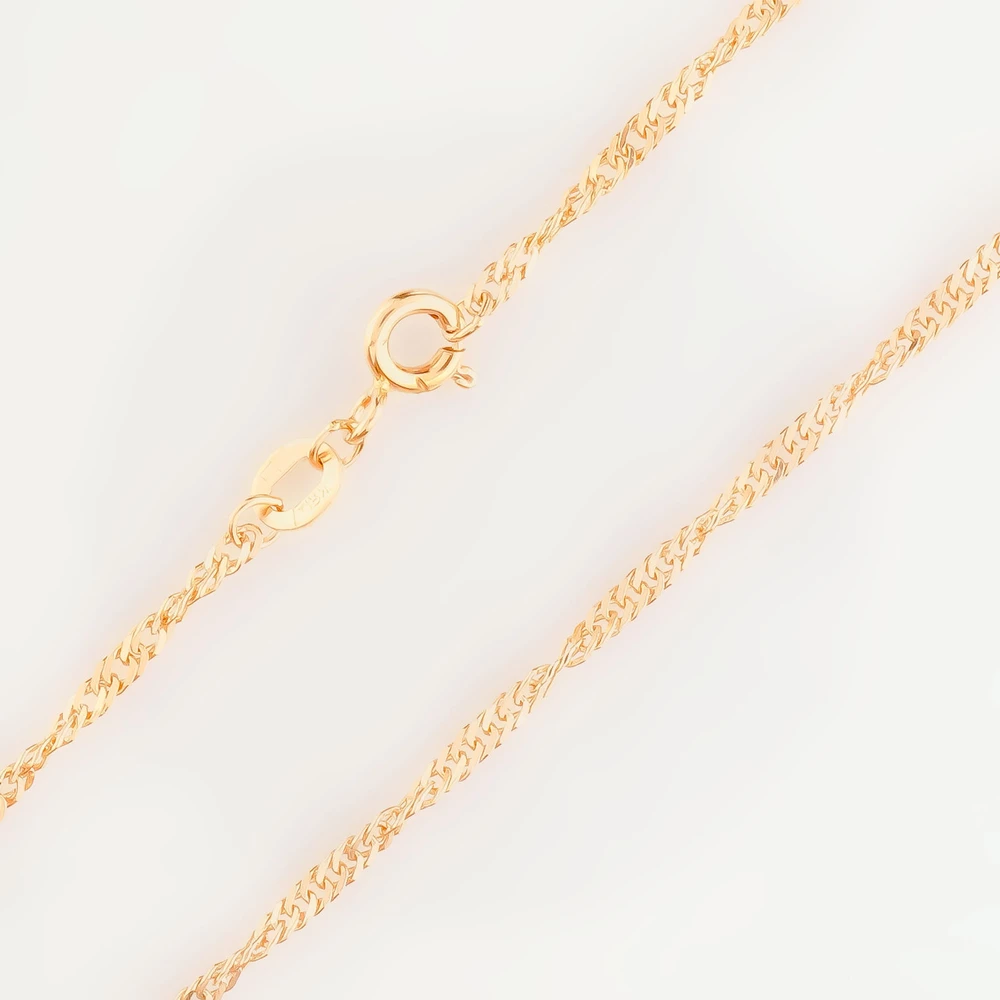 Цепь из красного золота 585 пробы