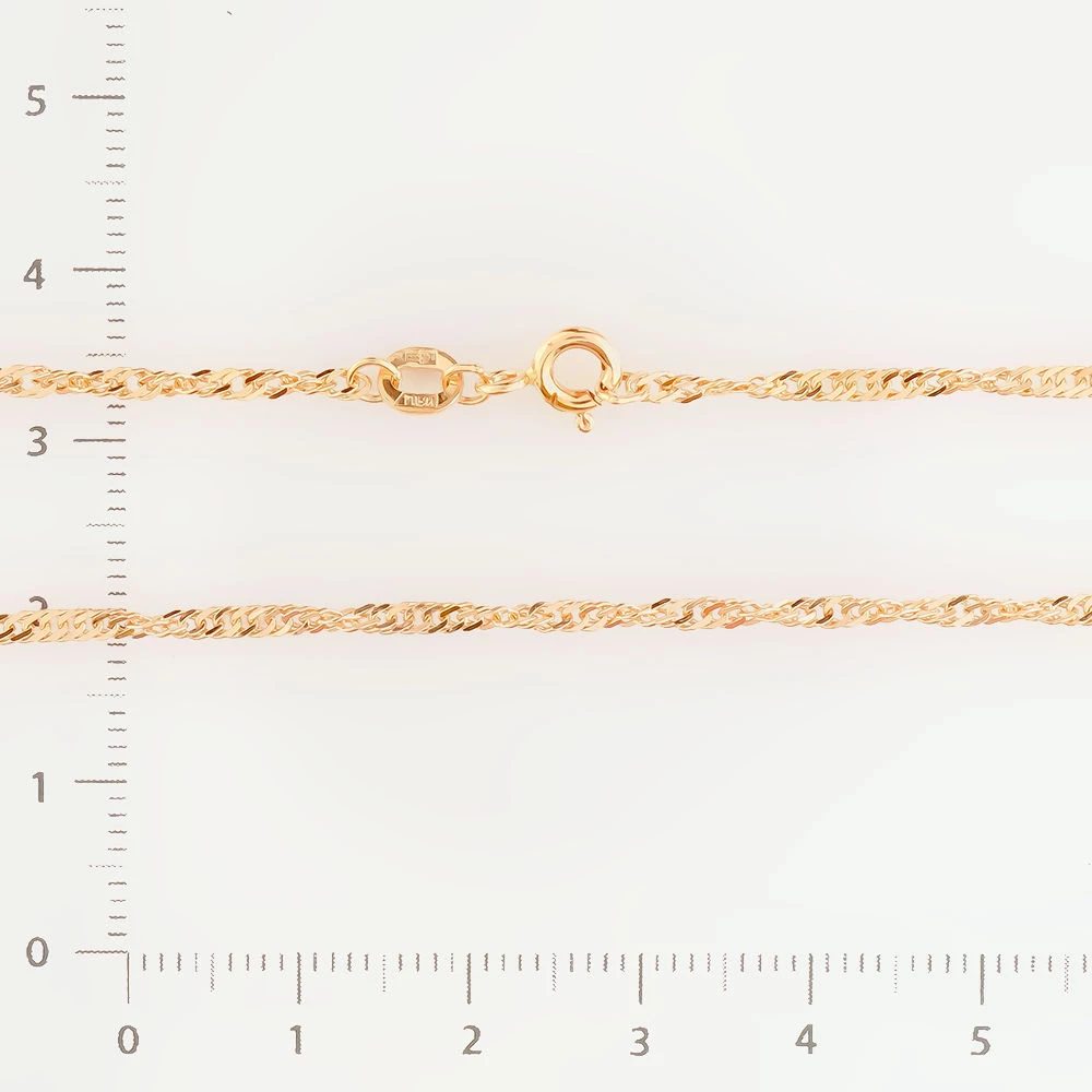 Цепь из красного золота 585 пробы