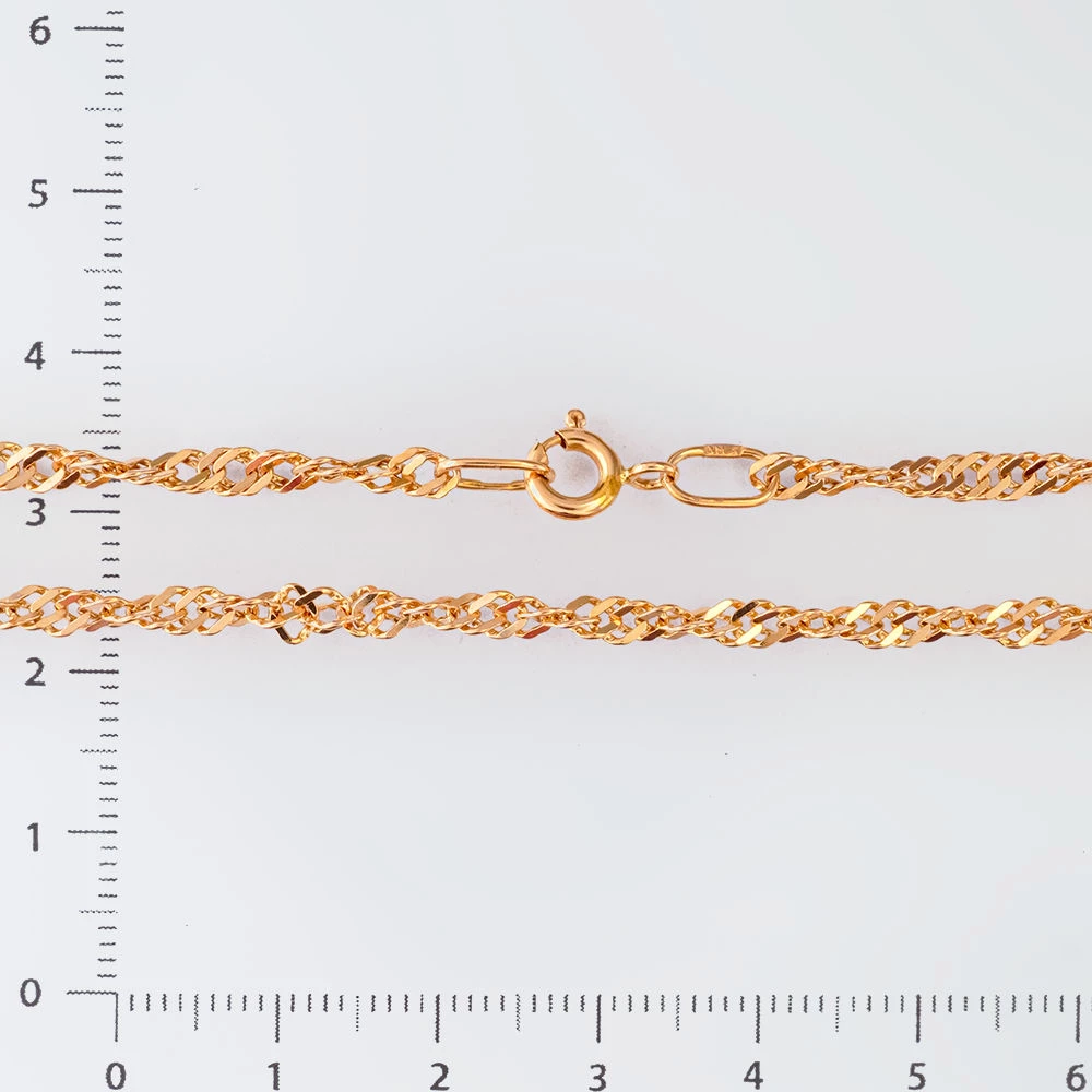 Цепь из красного золота 585 пробы