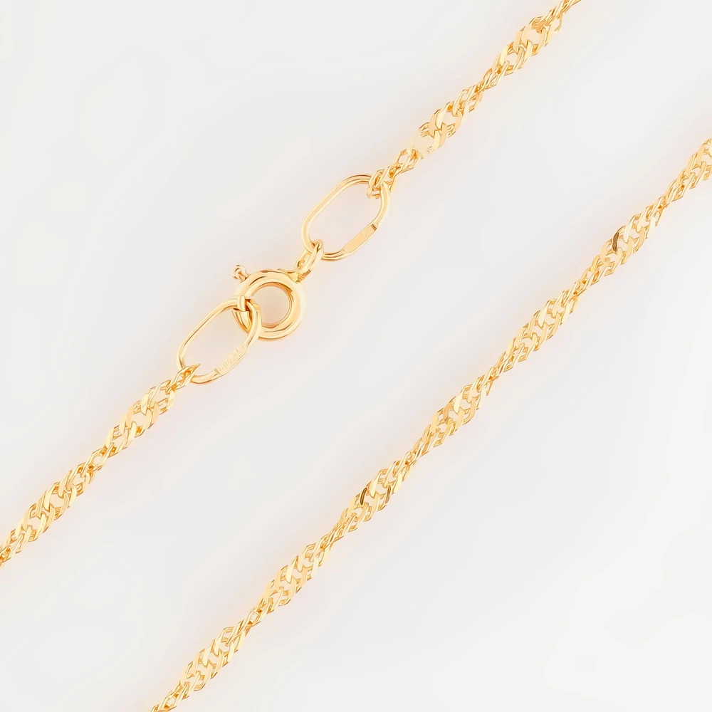 Цепь из красного золота 585 пробы