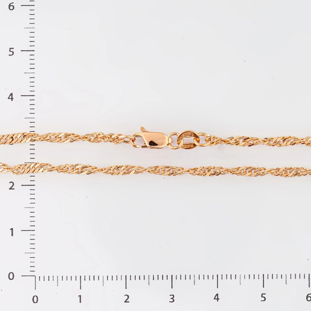 Цепь из красного золота 585 пробы