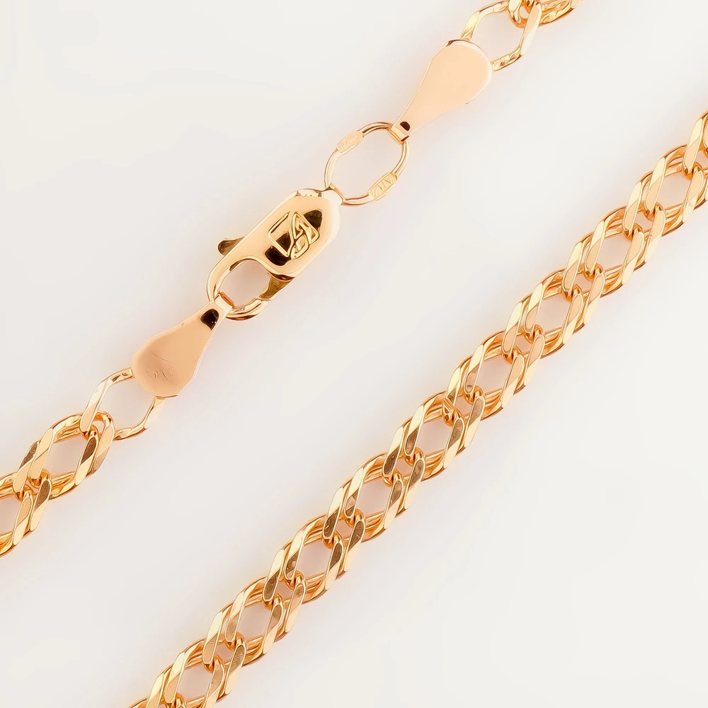 Цепь из красного золота 585 пробы