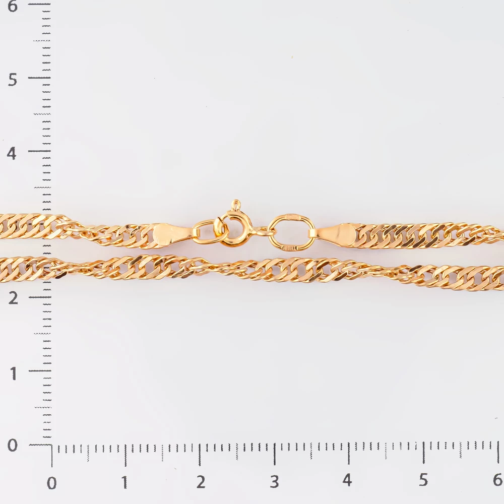 Цепь из красного золота 585 пробы