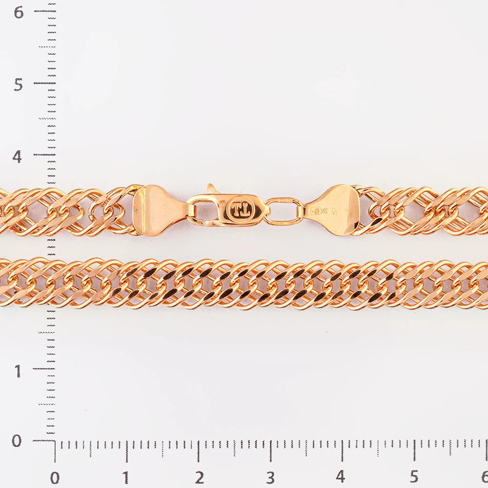 Цепь из красного золота 585 пробы