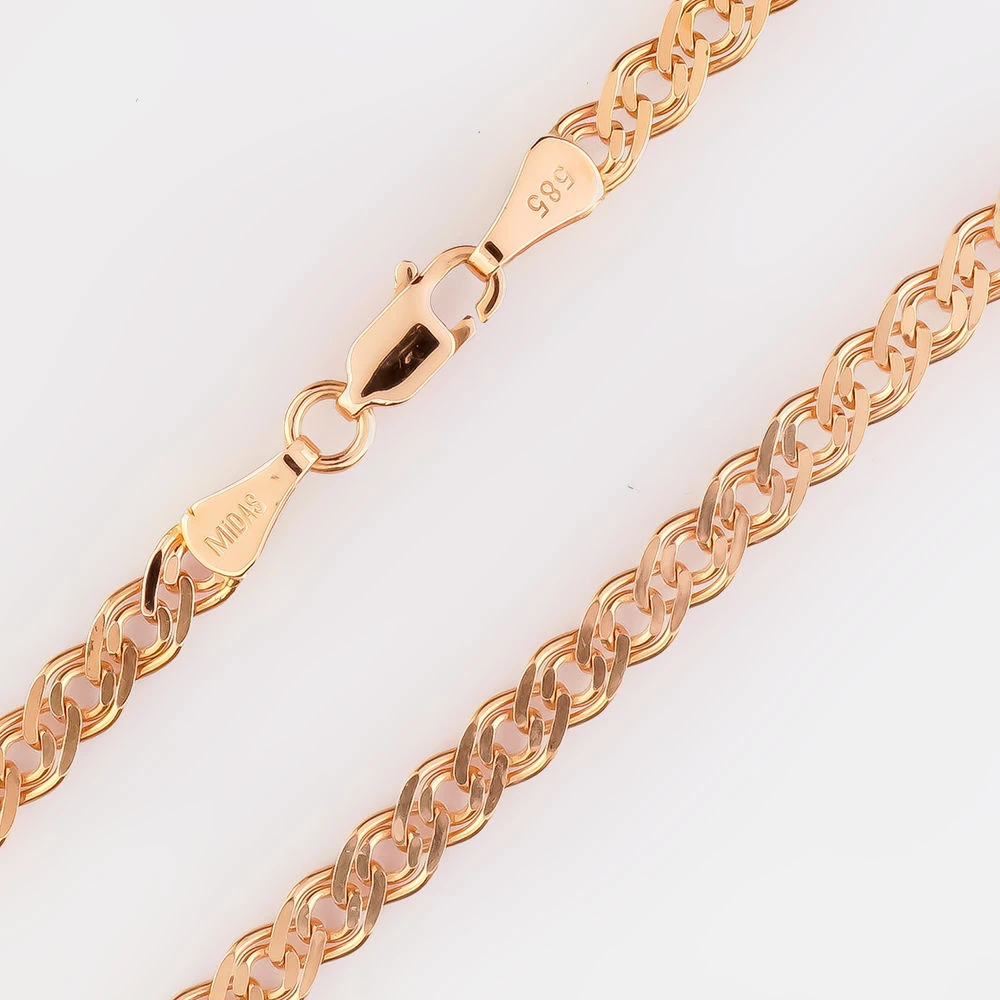 Цепь из красного золота 585 пробы