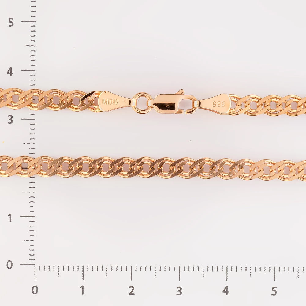 Цепь из красного золота 585 пробы