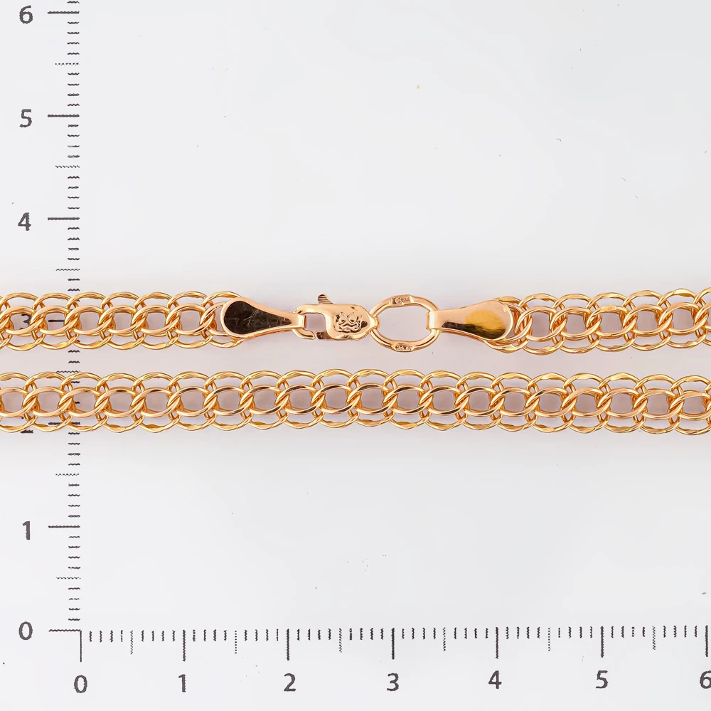 Цепь из красного золота 585 пробы