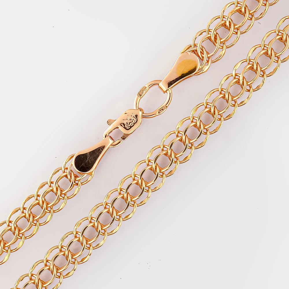 Цепь из красного золота 585 пробы