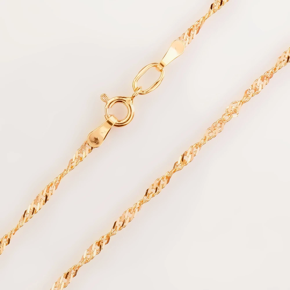 Цепь из красного золота 585 пробы