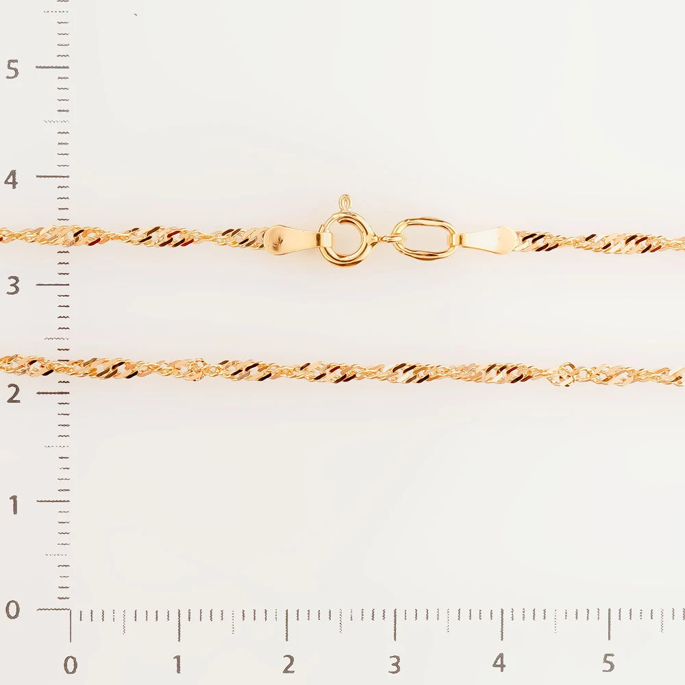 Цепь из красного золота 585 пробы