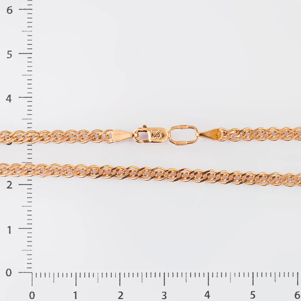 Цепь из красного золота 585 пробы