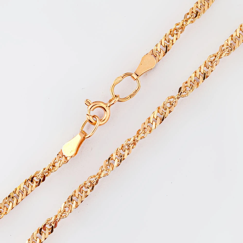 Цепь из красного золота 585 пробы