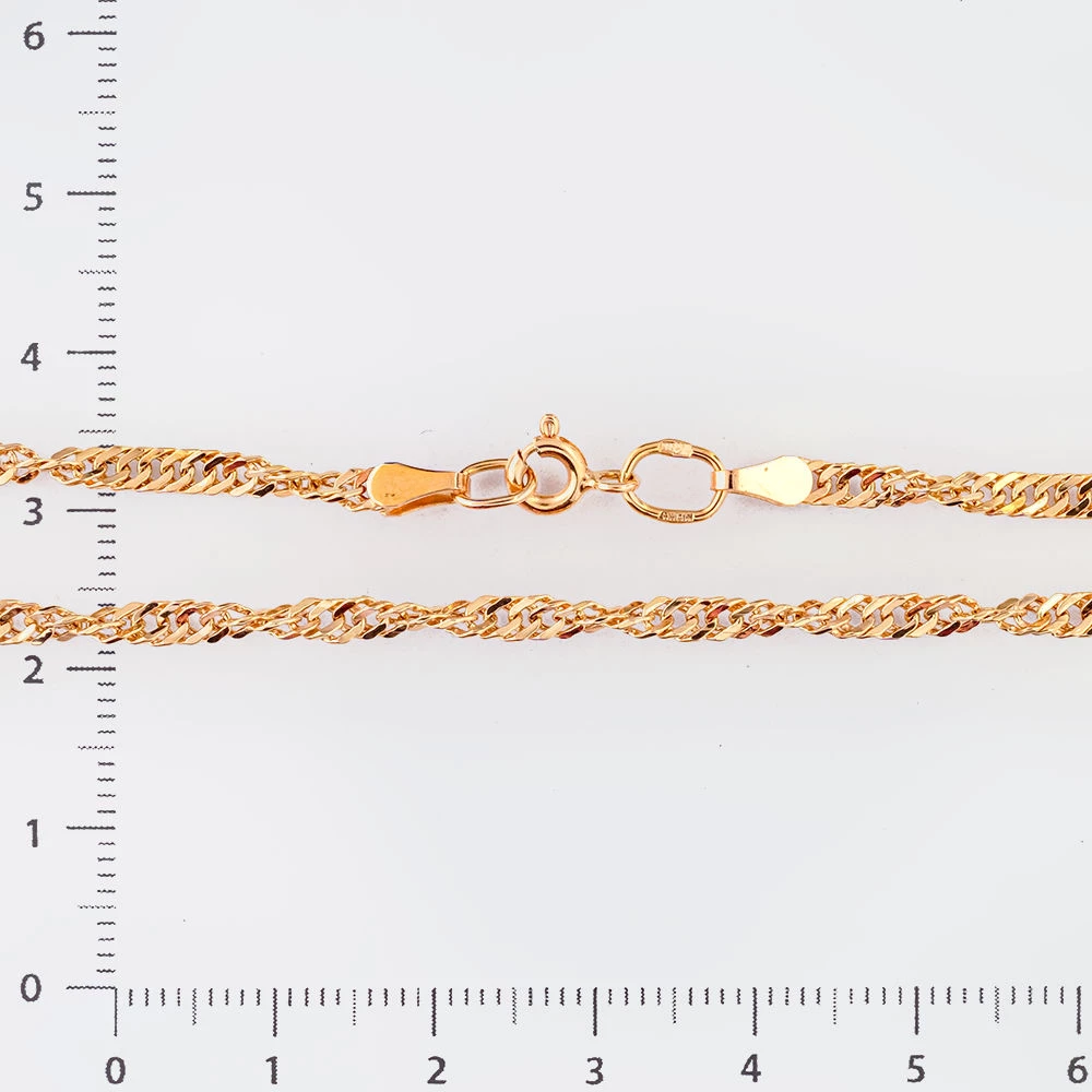 Цепь из красного золота 585 пробы