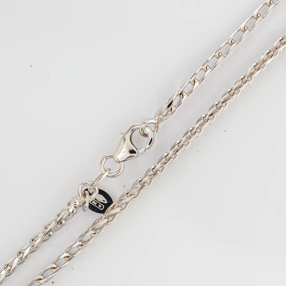 Цепь из белого золота 750 пробы