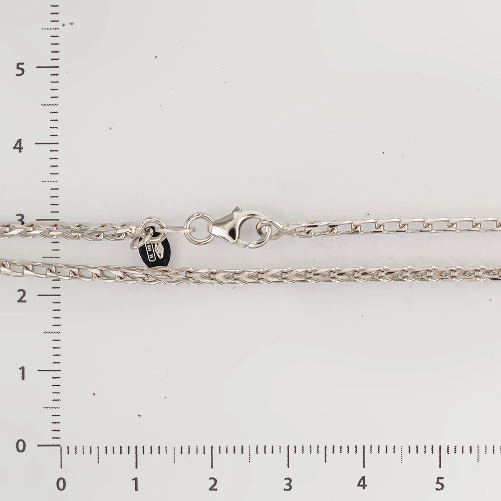 Цепь из белого золота 750 пробы