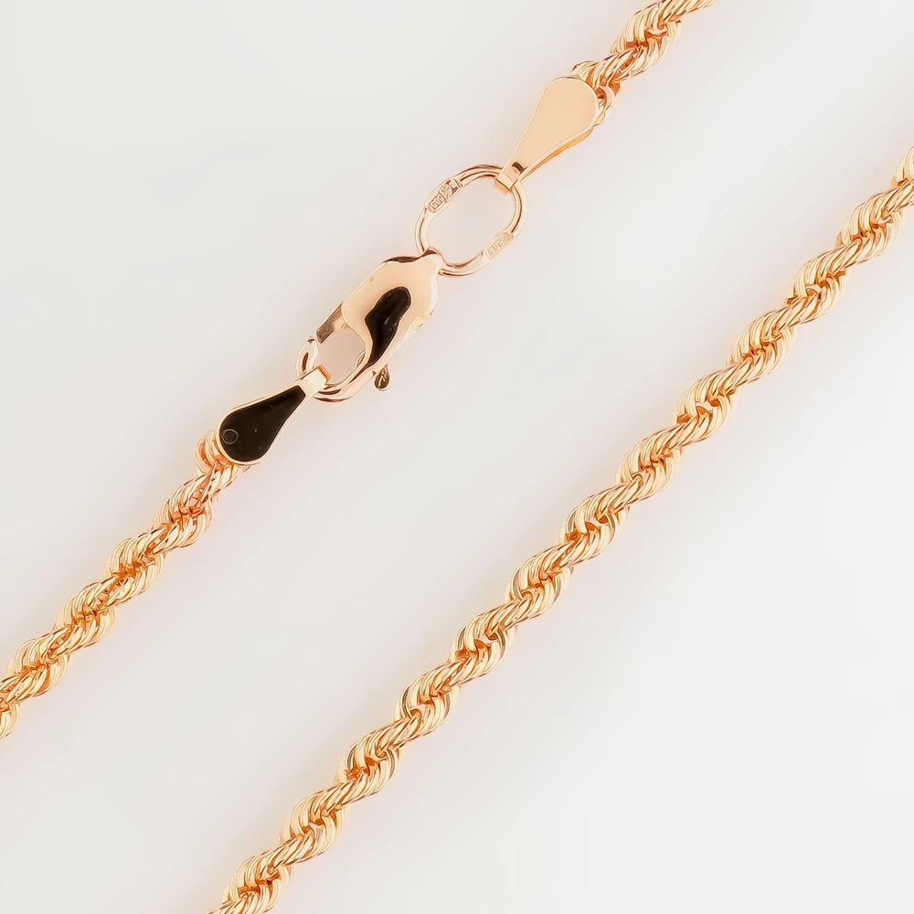 Цепь из красного золота 585 пробы