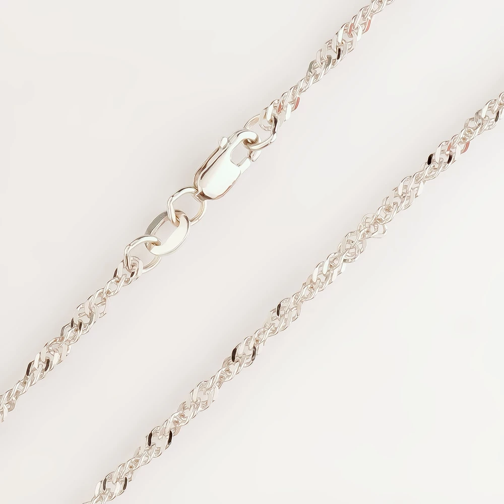 Цепь из белого золота 585 пробы