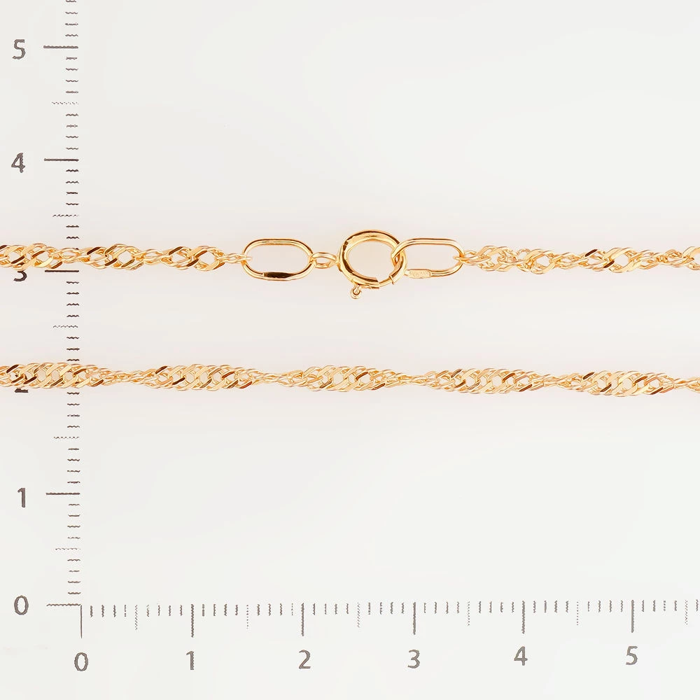 Цепь из красного золота 585 пробы