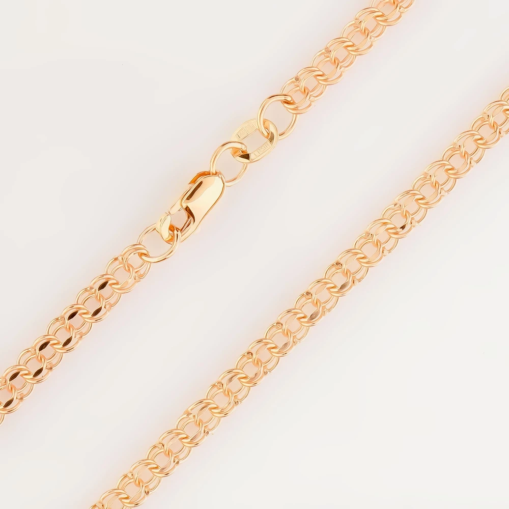 Цепь из красного золота 585 пробы