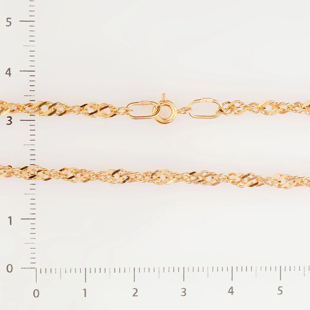 Цепь из красного золота 585 пробы