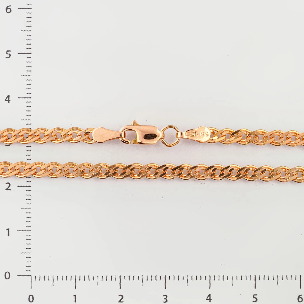 Цепь из красного золота 585 пробы