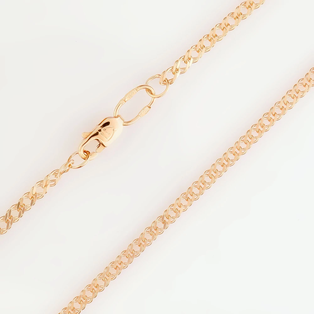 Цепь из красного золота 585 пробы