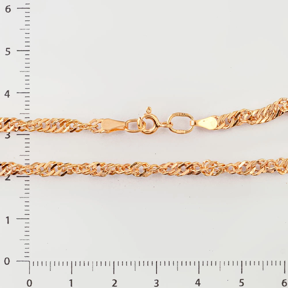 Цепь из красного золота 585 пробы