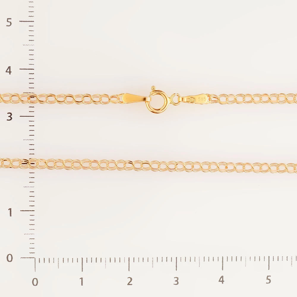 Цепь из красного золота 585 пробы