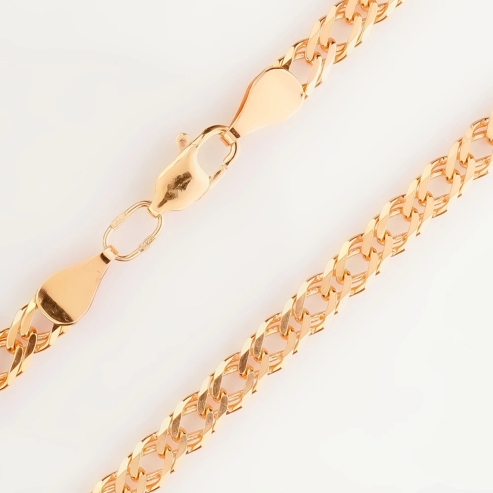 Цепь из красного золота 585 пробы