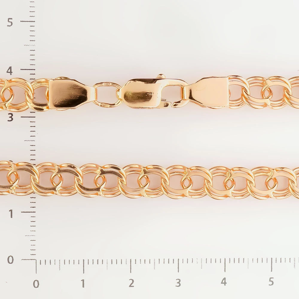 Цепь из красного золота 585 пробы