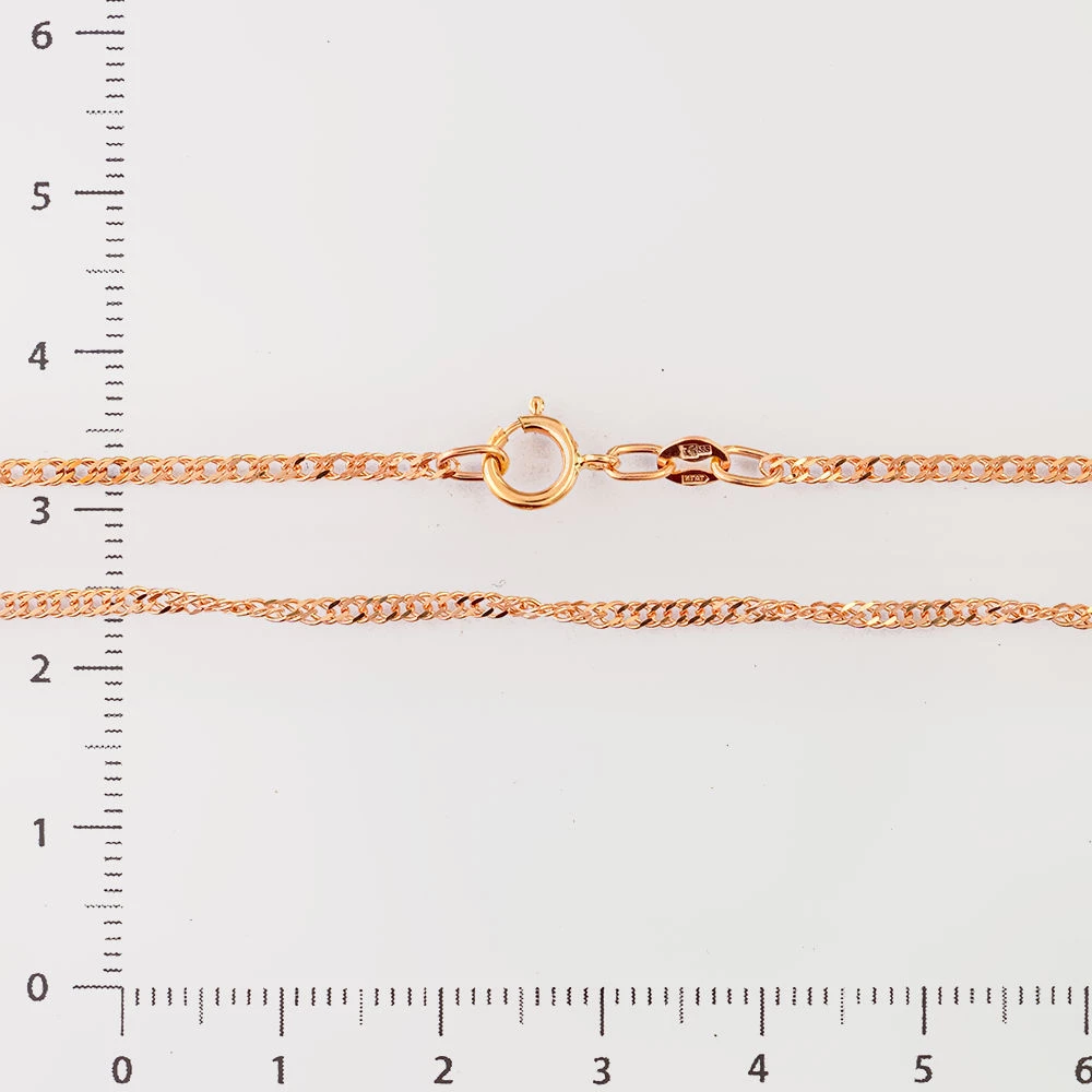 Цепь из красного золота 585 пробы