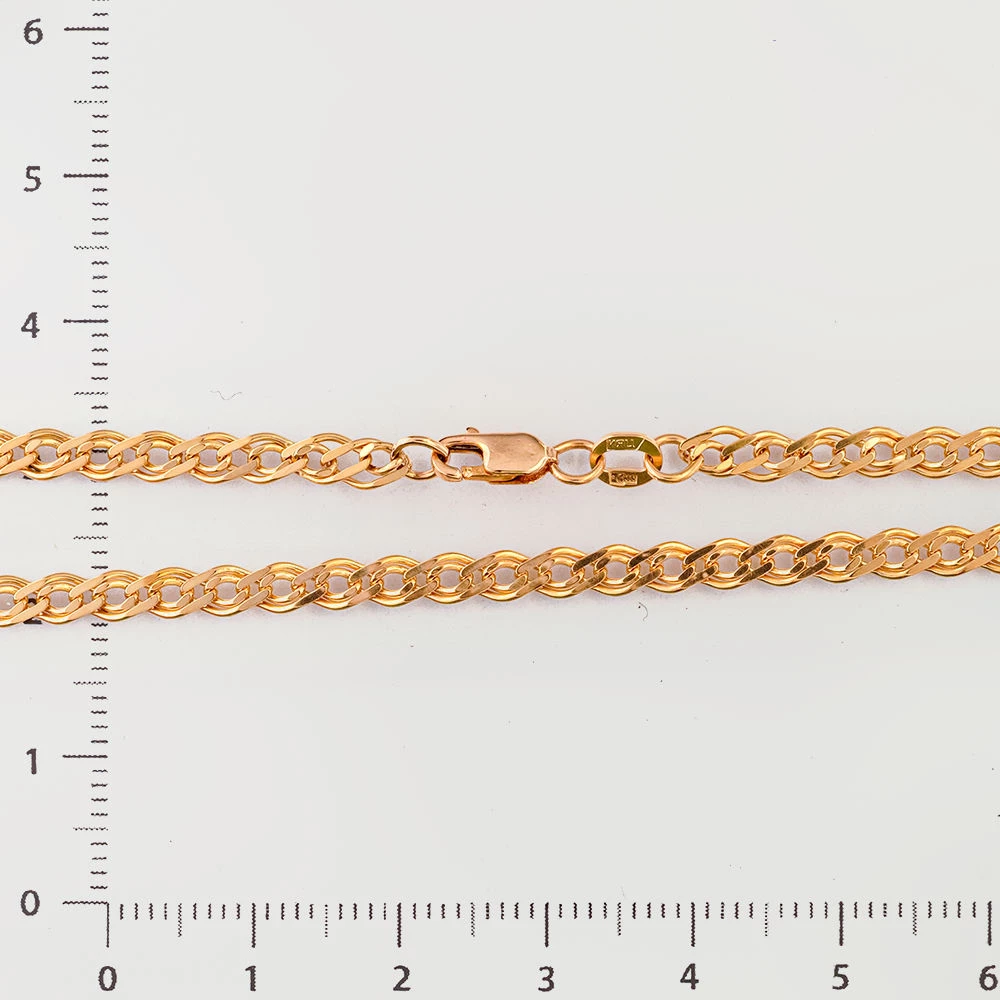 Цепь из красного золота 585 пробы