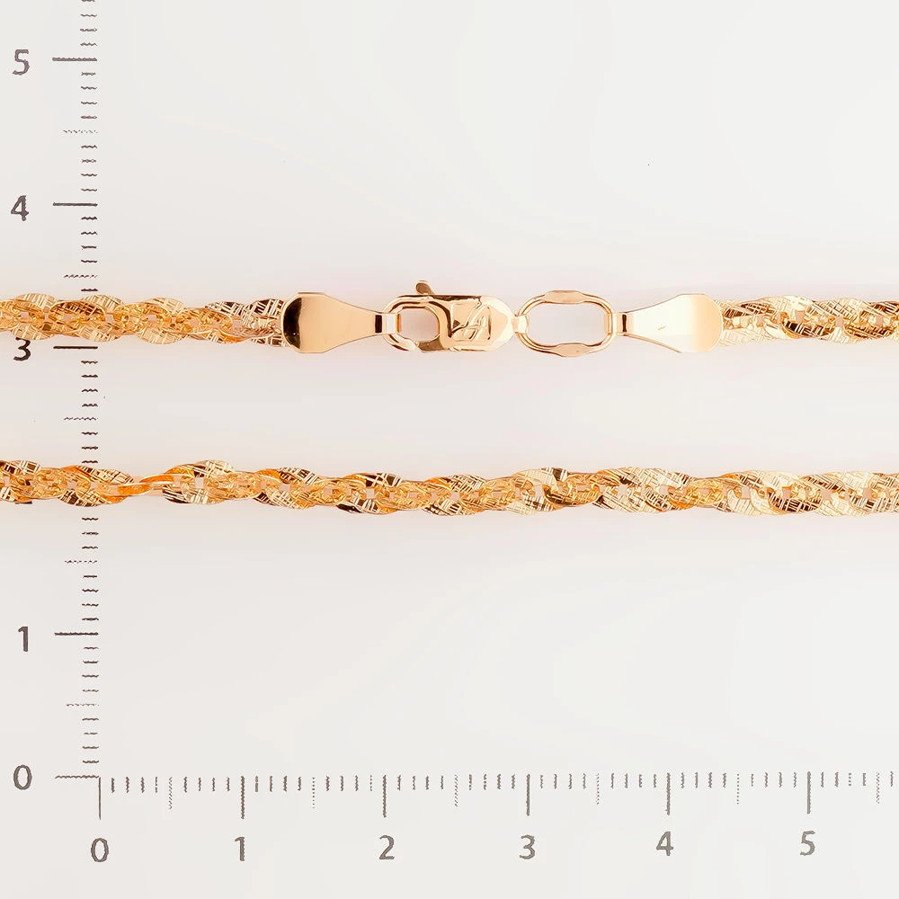 Цепь из красного золота 585 пробы