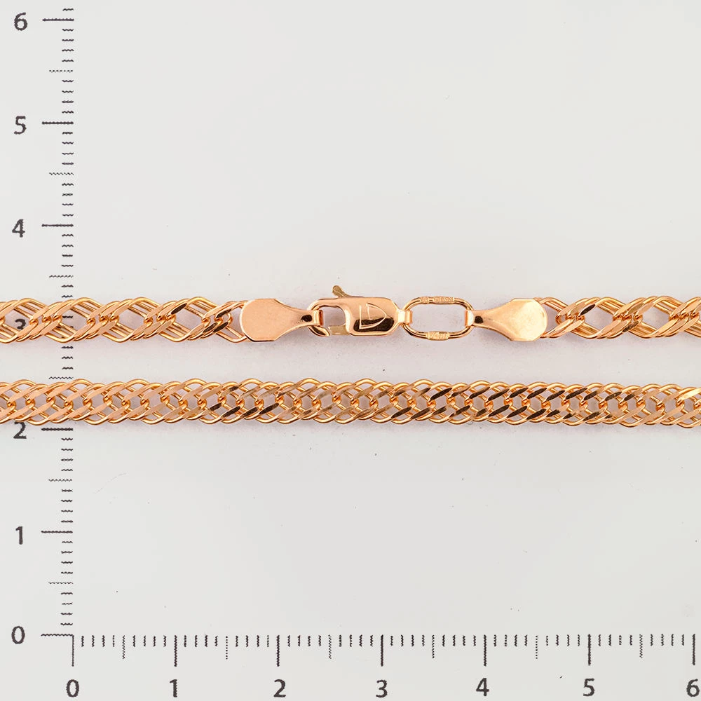 Цепь из красного золота 585 пробы