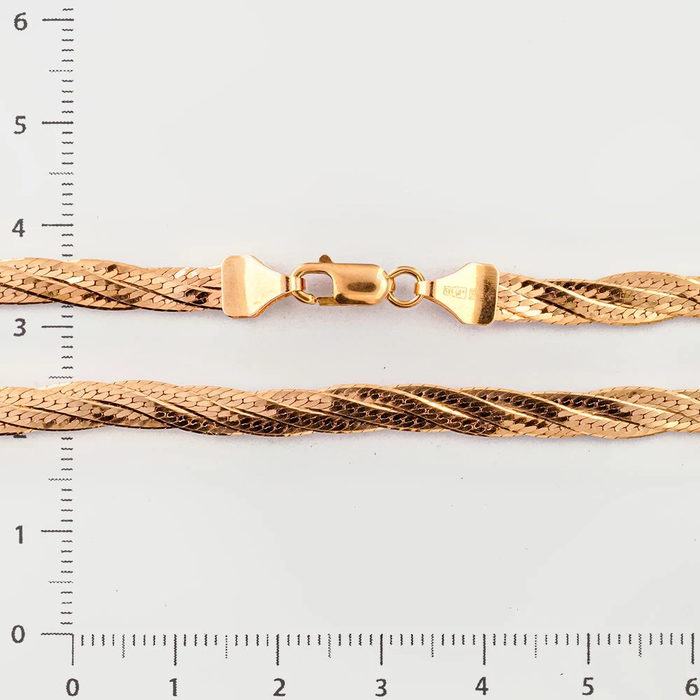 Цепь из красного золота 585 пробы