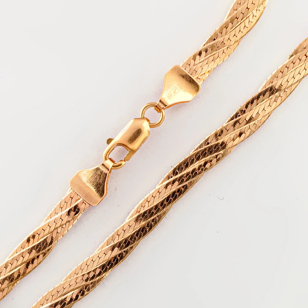 Цепь из красного золота 585 пробы