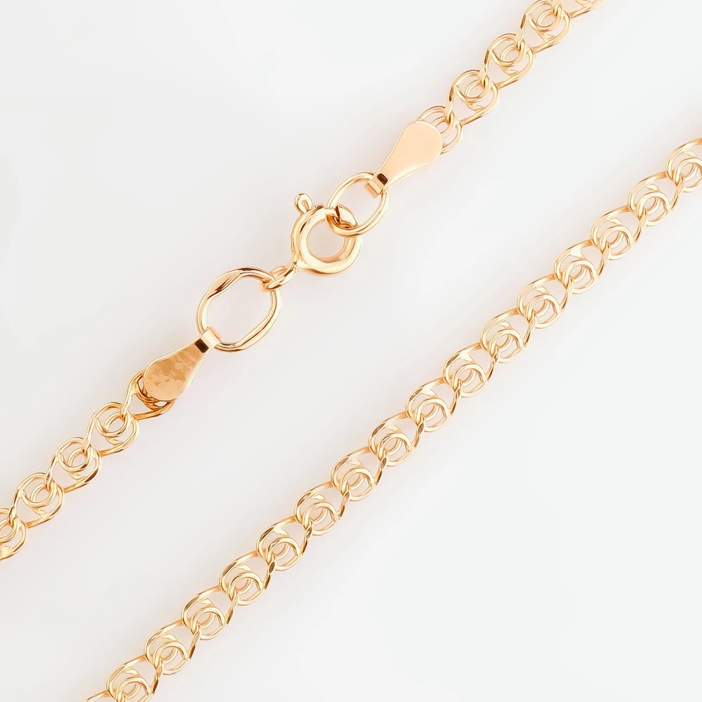 Цепь из красного золота 585 пробы