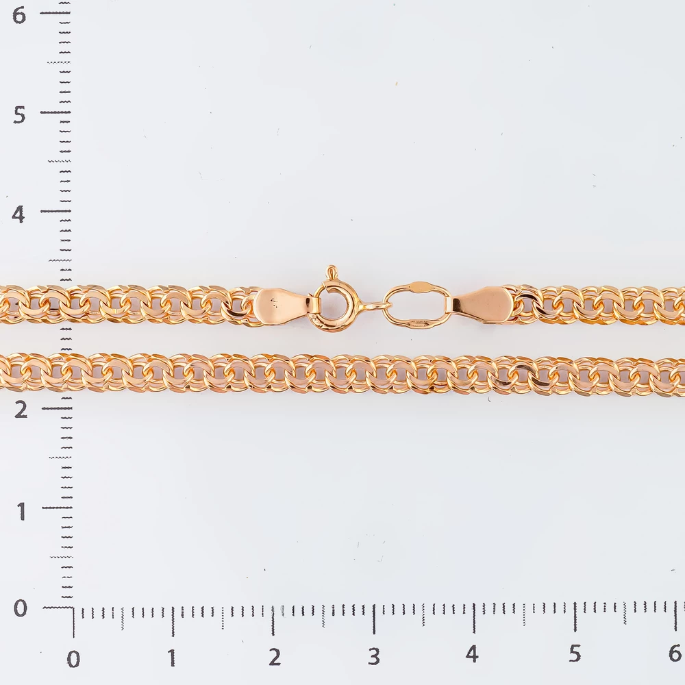 Цепь из красного золота 585 пробы