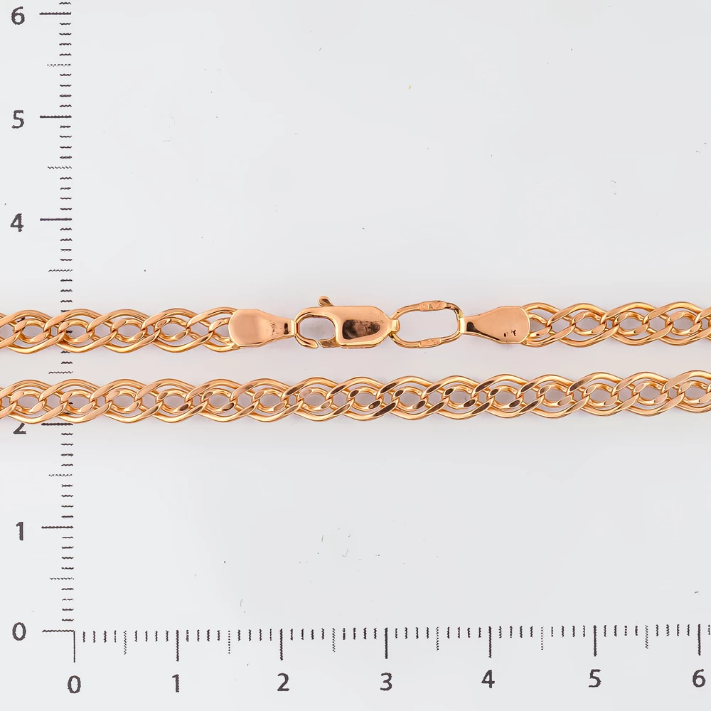 Цепь из красного золота 585 пробы