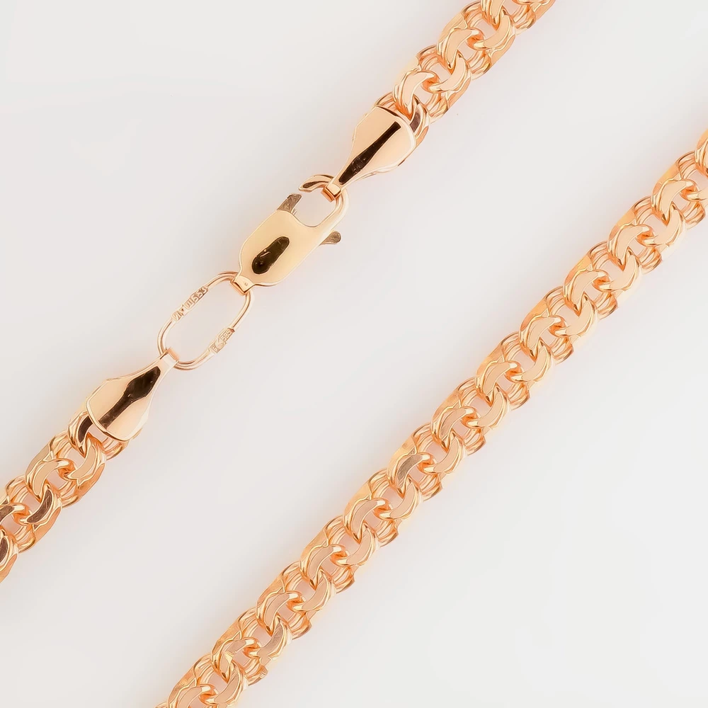 Цепь из красного золота 585 пробы